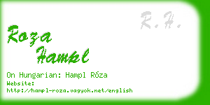 roza hampl business card